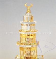JY41 美国麦迪逊清真寺 水晶模型 水晶座 水晶摆件 水晶钟座