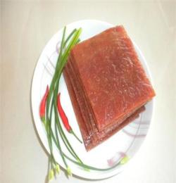 正宗潮汕特產(chǎn)，采用傳統(tǒng)碳燒工藝加工而成散裝方脯。味鮮美。