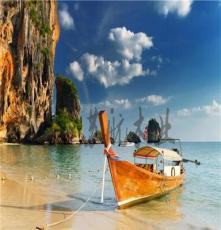 一头尖欧式木船 泰国象鼻船 高档欧式观光船 户外海滩手划木船