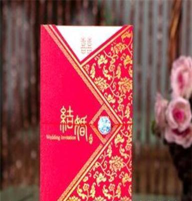 热销产品 批发结婚请帖 韩版 喜帖 青花韵金色请柬（圆珠）