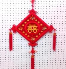 手工编织挂件 方形中国结挂件 中国特色中国结礼品 大号板结流苏