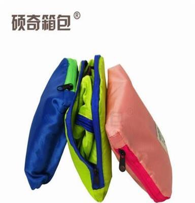 义乌超轻便携旅行 可折叠收纳包 超大容量单肩防水购物袋单肩环保