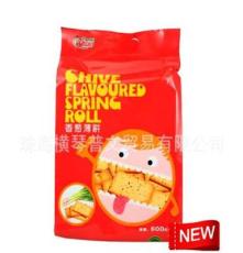 马来西亚 占米 香葱薄饼600g*12袋/箱 原装进口食品饼干糕点批发