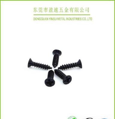 廠家直銷 電子螺絲  十字沉頭尖尾自攻螺絲 環保黒鋅