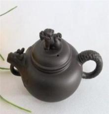 坦克紫砂半西施壶 红泥灌浆磨具制作壶 品相中等泡茶壶