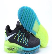耐克max2015款2代爱国者纳米技术男子运动跑步鞋荧光绿
