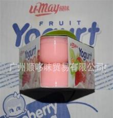 优妹U.MAY水果优格果冻布丁含乳型草莓味510g*12盒/箱