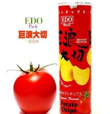 马来西亚 进口零食 EDO 巨浪大切 番茄味薯片150g 进口食品