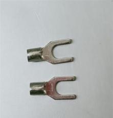 厂家直销 叉形冷端子 UT2.5-4黄铜1000只装冷压接线端子