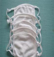 厂家直销三层纯棉口罩-防尘防护白色卫生口罩，工厂劳保口罩批发