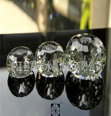 水晶灯饰配件 水晶算盘珠 水晶灯中柱 各种规格 欢迎选购