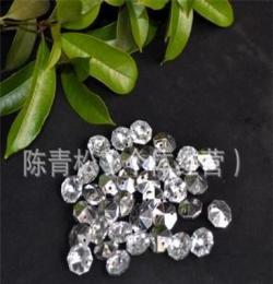 厂家直销各种规格的八角珠，镀彩八角珠，机磨八角珠，水晶灯配件