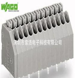 万可WAGO 250-1404 1线PCB端子 1焊针 针距 2.54 mm