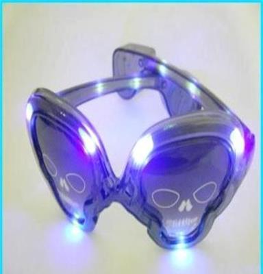 专利产家 LED骷髅头眼镜 惊艳全场 PARTY必备 潮人用品