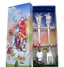 12生肖餐具（兔勺叉）,礼品餐具 可爱儿童精品餐具