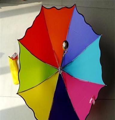 西安学生伞印字 水天一色太阳伞 彩虹雨伞印logo