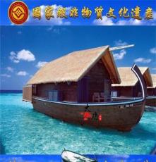 10米马尔代夫茅草船厂家大唐木业供应巴厘岛船 国外旅游船
