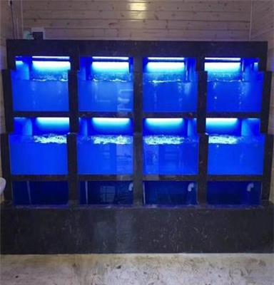 昆山鱼缸定做酒店海鲜鱼缸观赏鱼缸大闸蟹缸