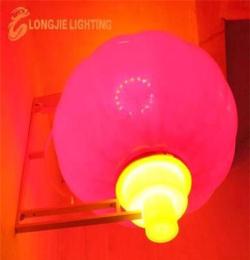 直徑：1100MM 三年不退色，大功率燈籠+鐵支架，LED發光燈籠