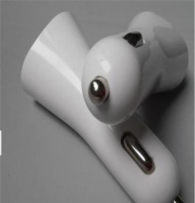 迷你雙USB點煙器車充 12v多接口充電器 雙usb充電頭2a