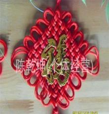 厂家批发 宽16厘米高45厘米红色手工编织中国结挂件