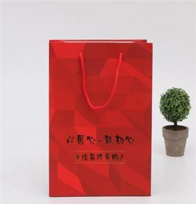 手提袋定制企业礼品袋纸袋 白卡可印刷logo 包装广告服装袋子定做