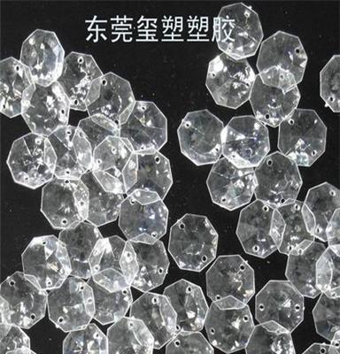珠帘水晶挂饰22mm几何形八角透明珠工艺品配件定制