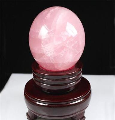 厂家直销 纯天然粉水晶球摆件 促姻缘旺人缘 星光冰种 有求必应