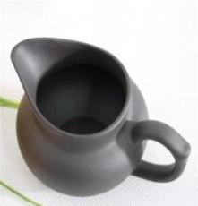 宜兴紫砂 纯黑色公道杯 海 备 茶盘茶道茶具配件