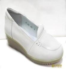 供应真皮女鞋 女鞋批发 2012新款真皮女护士 白色牛皮工作鞋
