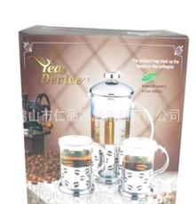 厂家直销高档外贸出口咖啡茶具，不锈钢冲茶器，咖啡茶具套装