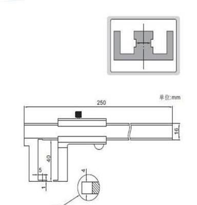 进口INSIZE英示1287-1501扁头外凹槽游标卡尺