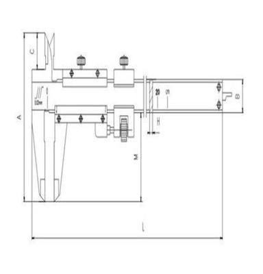 代理批发成量工量具产品深度游标卡尺