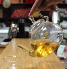 供应耐热玻璃茶壶 玻璃茶具 高把仙人壶 松鼠壶 600ML玻璃花茶壶
