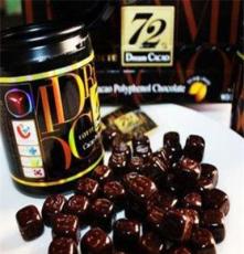 供应 聚友 韩国进口零食品乐天72%纯黑巧克力 90g*24罐/箱