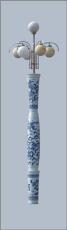 景德镇陶瓷瓷灯柱 订做大型陶瓷灯柱