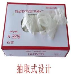 一次性PVC材质手套无尘塑胶实验劳保食品无尘防护PVC白色透明手套