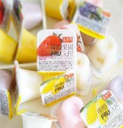 台湾进口盛香珍优酪综合水果味果冻布丁 每箱12斤 批发