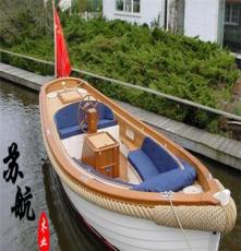 厂家直销5米欧式木船/两头尖手划船/4人观光船/豪华版尖头木船