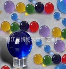 低价 供应七彩水晶光球 水晶球摆件 装饰工艺品 免费加logo