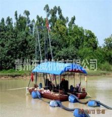 东威机械的江苏宿迁市河道抽沙船，小型抽沙设备