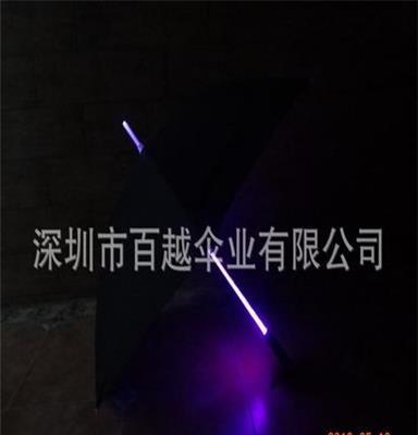 23寸X8K直骨手開LED燈光傘、LED發(fā)光傘