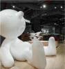 餐厅玻璃钢卡通大白熊雕塑-咖啡馆美晨摆件
