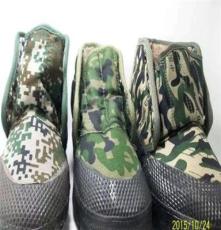 河池市冬季工作棉鞋迷彩解放鞋
