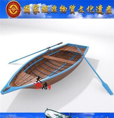 4米漂流手划木船 旅游休闲观光船厂家供应 欧式木船厂家