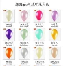 韩国进口NEO气球生日标准流行5寸气球 圆形气球 造型装饰