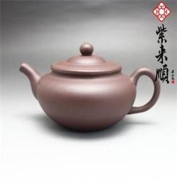 紫来顺11108宜兴紫砂功夫茶壶 灯芯 340cc 紫砂壶