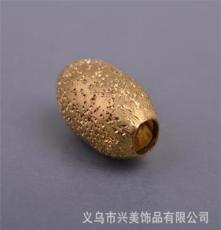 供应兴美饰品HG00179 铜管圆珠闪沙