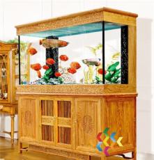 鱼缸 实木鱼缸 七彩鱼水族箱 玻璃鱼缸包邮
