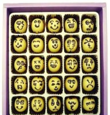 25颗超萌表情黑巧克力礼盒 圣诞节/新年/情人节礼物江苏发货